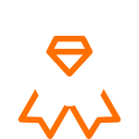 Icono de calidad premium